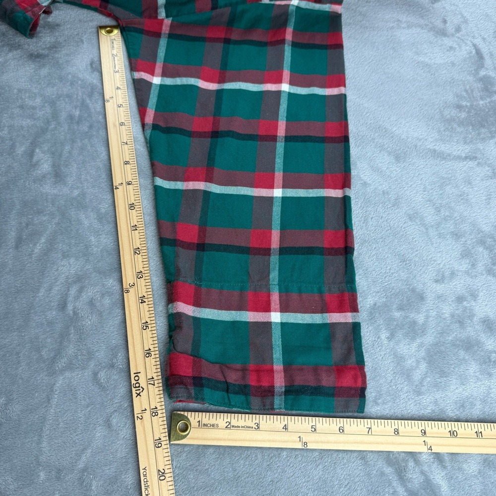 Vintage Victoria's Secret Gold Label Green Red Plaid Cotton Robe P/S Academia - Picture 12 of 16